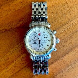 Michele Signature CSX-36 Diamond & Pearl White Dial Ladies Watch.